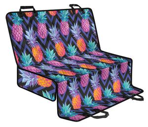 Pineapples Pattern Zigzag Background Dog Car Seat Covers