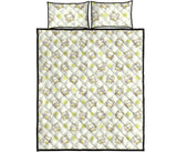 Cute cartoon frog baby pattern Quilt Bed Set