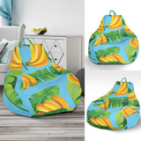 Banana Leaves Banana Design Pattern Bean Bag Cover