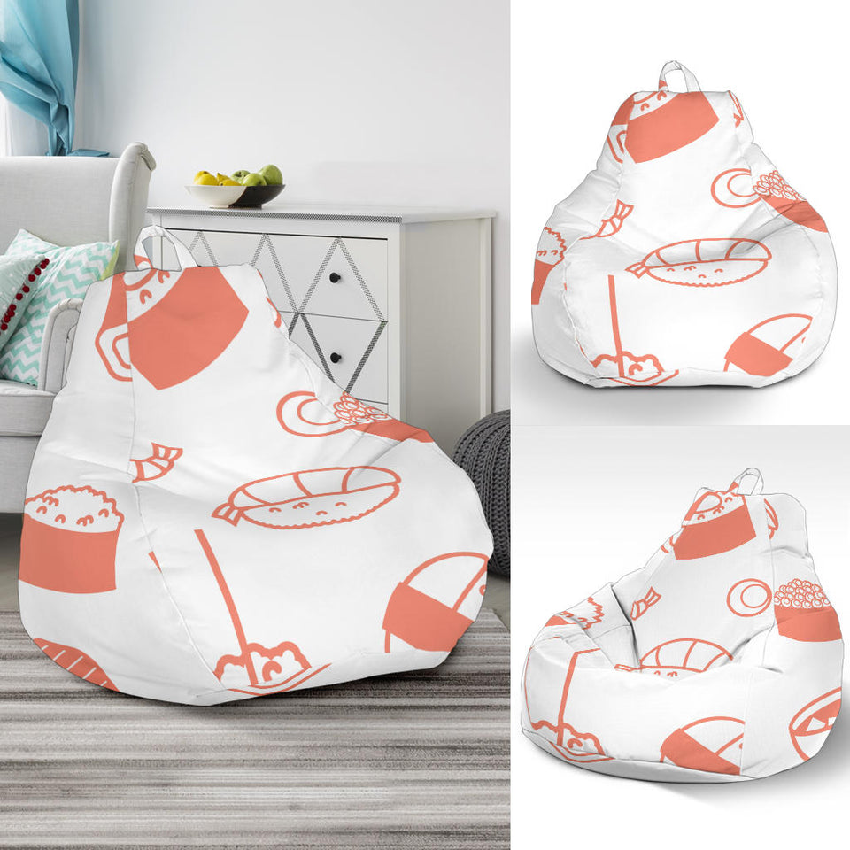 Sushi Pattern Bean Bag Cover