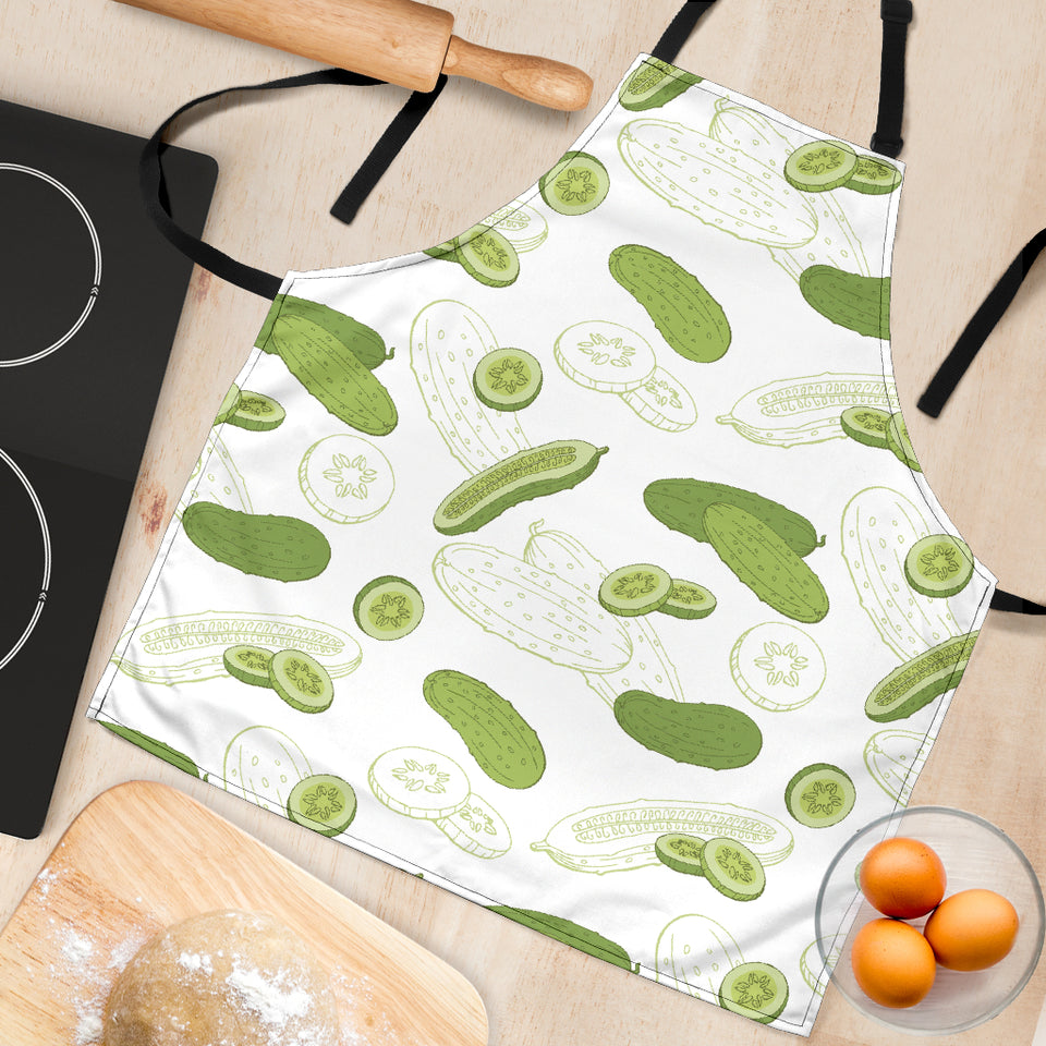 Cucumber Sketch Pattern Adjustable Apron