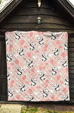 Cute Panda Ballon Heart Pattern Premium Quilt