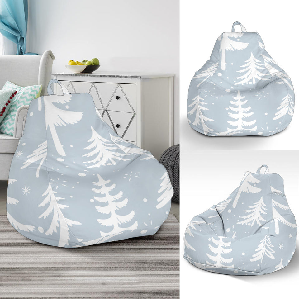 Christmas Tree Winter Forest Pattern Bean Bag Cover
