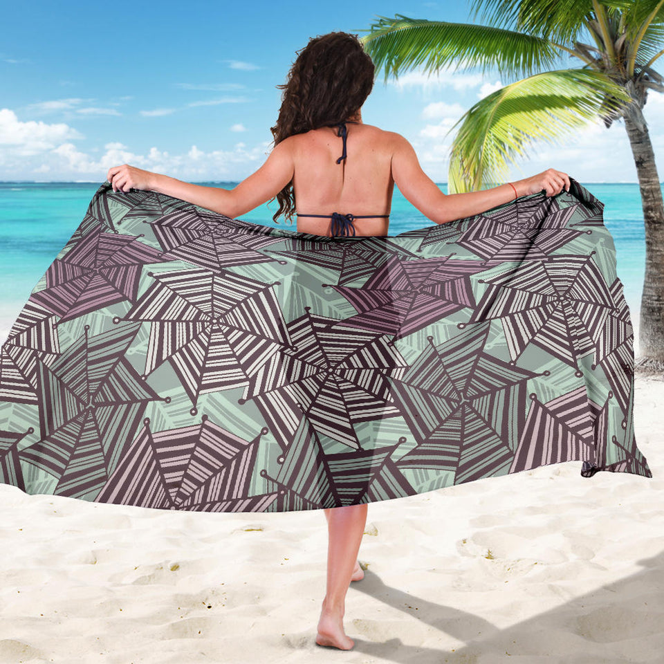 Spider Web Cobweb Design Color Pattern Sarong