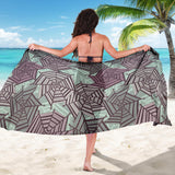 Spider Web Cobweb Design Color Pattern Sarong