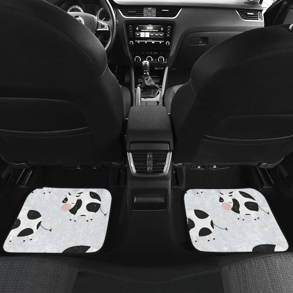 Cute Cows Pattern Front And Back Car Mats