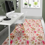 Swallow Pattern Print Design 01 Area Rug