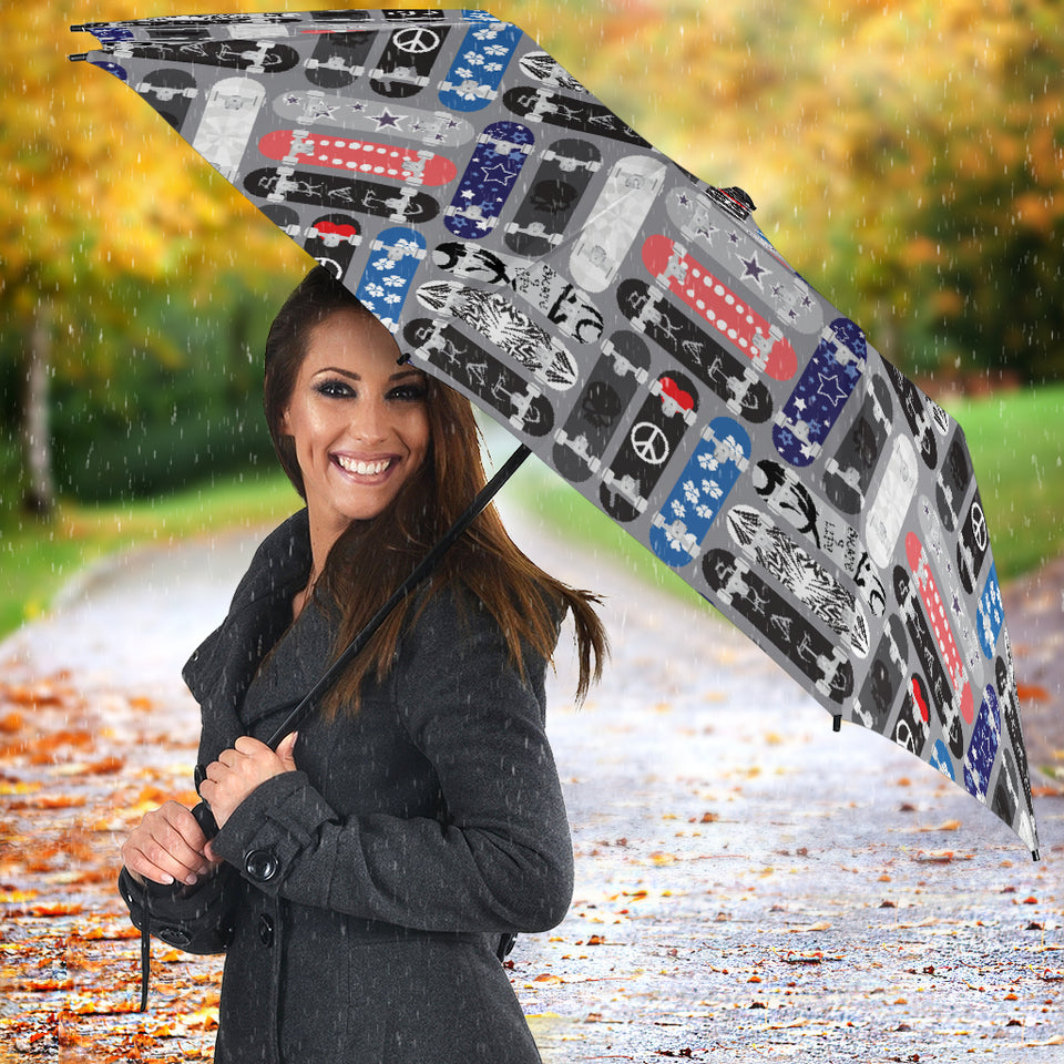 Skate Board Pattern Print Design 04 Umbrella