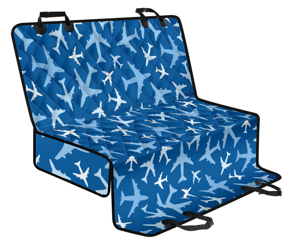 Airplane Pattern In The Sky Dog Car Seat Covers