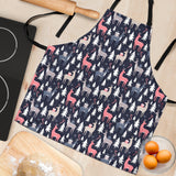 Deers Winter Christmas Pattern Adjustable Apron