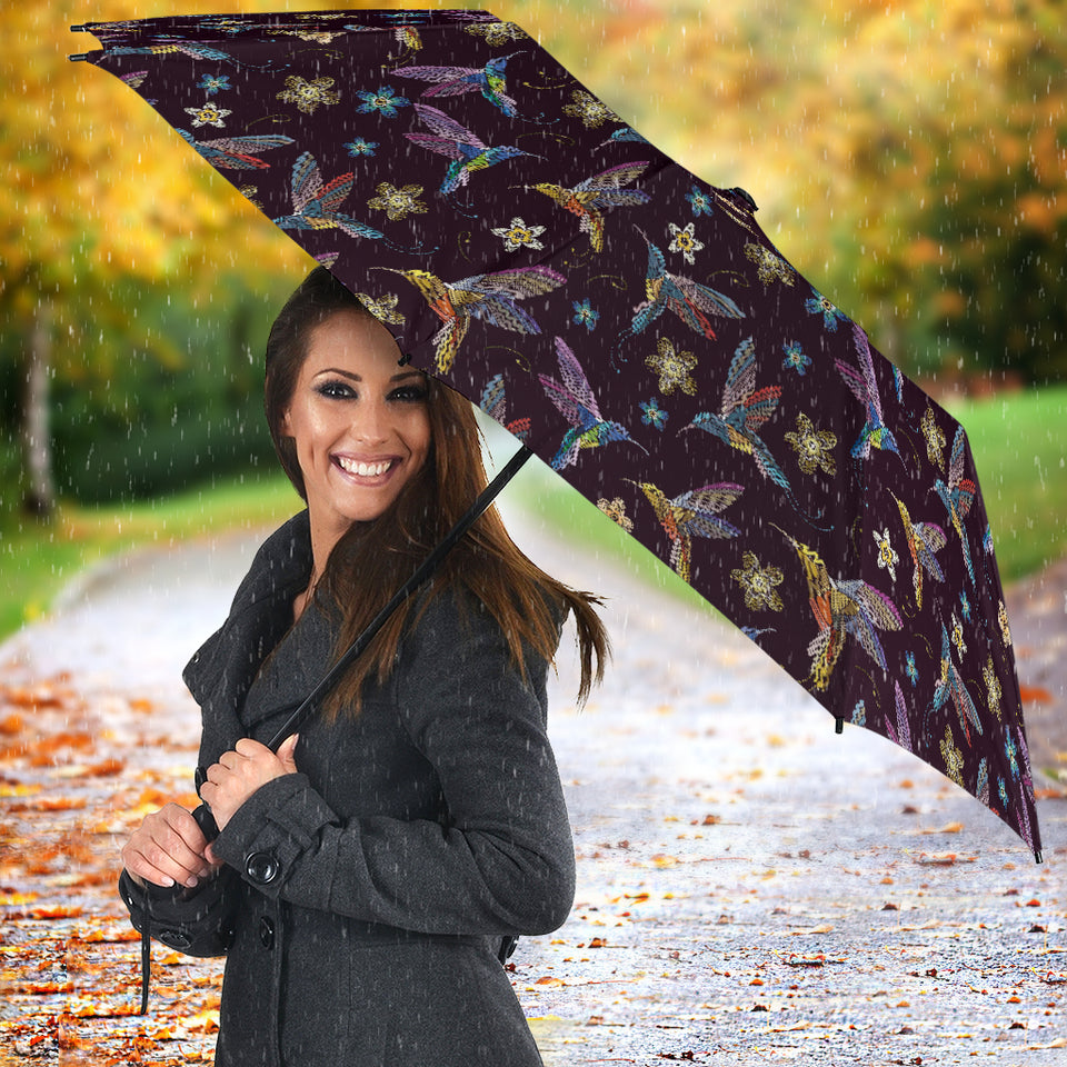 Hummingbird Pattern Print Design 04 Umbrella