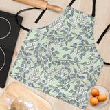 Hand Drawn Blueberry Pattern Adjustable Apron