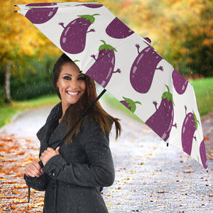 Eggplant Pattern Print Design 01 Umbrella