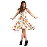 Peanuts Pattern Sleeveless Midi Dress