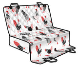 Cool Rooster Chicken Cock Floral Ornament Background Dog Car Seat Covers