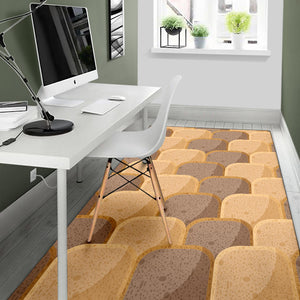 Bread Toast Pattern Print Design 04 Area Rug