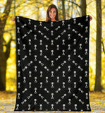 Engine Piston Black Theme Pattern Print Design 03 Premium Blanket