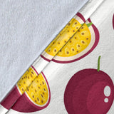 Passion Fruit Design Pattern Premium Blanket