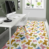 Teddy Bear Pattern Print Design 01 Area Rug