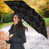 Casino Cards Suits Pattern Print Design 05 Umbrella