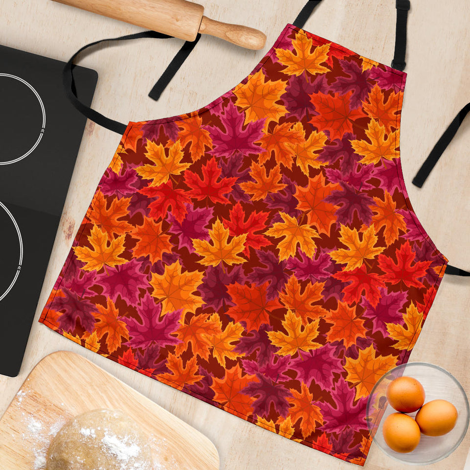 Autumn Maple Leaf Pattern Adjustable Apron