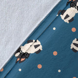 Cute Boston Terrier Dog Spattern Premium Blanket