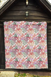 Coral Reef Pattern Print Design 03 Premium Quilt