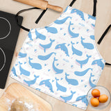 Blue Whale Pattern Adjustable Apron