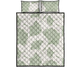Ginkgo leaves pattern Quilt Bed Set