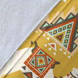 Camels Ethnic Motif Pattern Premium Blanket