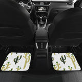 Cute Cactus Pattern Front And Back Car Mats