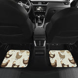 Cute Rooster Chicken Cock Front And Back Car Mats