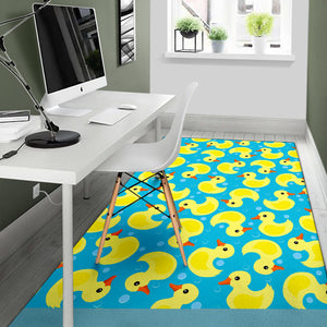 Duck Toy Pattern Print Design 04 Area Rug