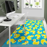 Duck Toy Pattern Print Design 04 Area Rug