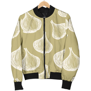 Garlic Design Pattern Women'S Bomber Jacket
