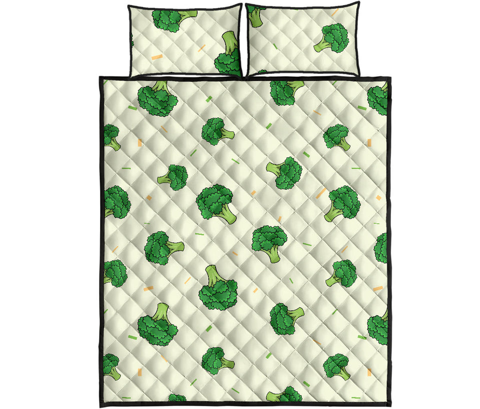Broccoli pattern Quilt Bed Set
