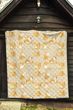 Cute Fat Shiba Inu Dog Pattern Premium Quilt
