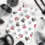 French bulldog cup paw pattern Men Tank Top