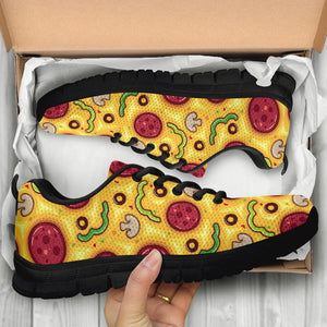 Pizza Texture Pattern Sneakers Pillow