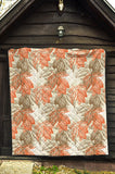 Cocoa Beans Cocoa Tree Pattern Premium Quilt