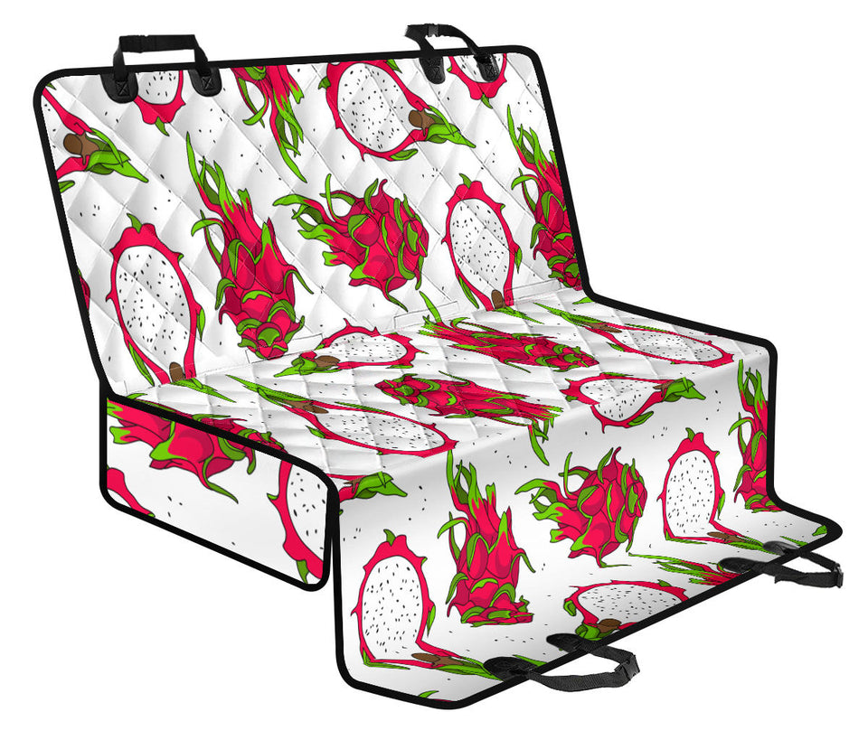 Dragon Fruits White Background Dog Car Seat Covers