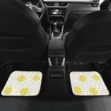 Hand Drawn Sun Pattern Front And Back Car Mats