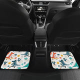 Cute Crocodile Pattern Front And Back Car Mats