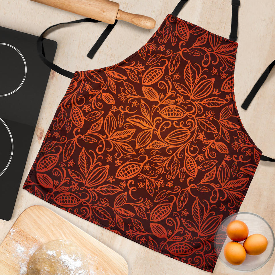 Cocoa Beans Tribal Polynesian Pattern Adjustable Apron