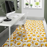 Fried Eggs Pattern Print Design 02 Area Rug