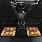 Camel Polynesian Tribal Design Pattern Front And Back Car Mats