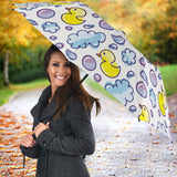 Duck Toy Pattern Print Design 01 Umbrella