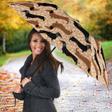 Dachshund Floral Background Umbrella