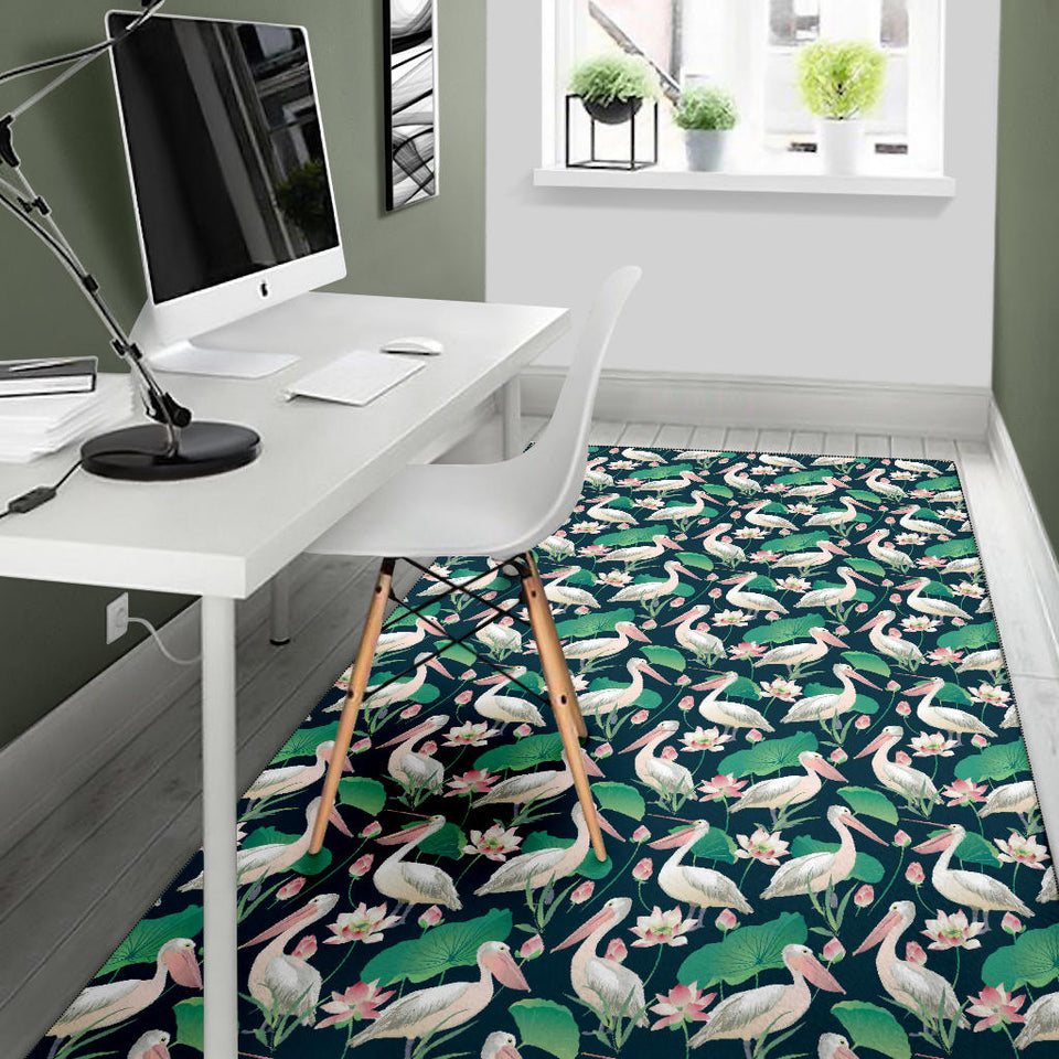 Pelican Pattern Print Design 03 Area Rug