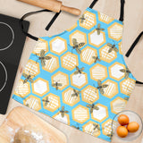 Bee Honeycomb Pattern Adjustable Apron